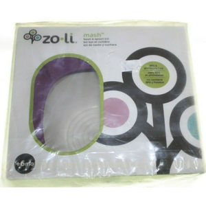 Zoli Inc Baby Food Bowl And Spoon Kit Purple 1 Each New in Box